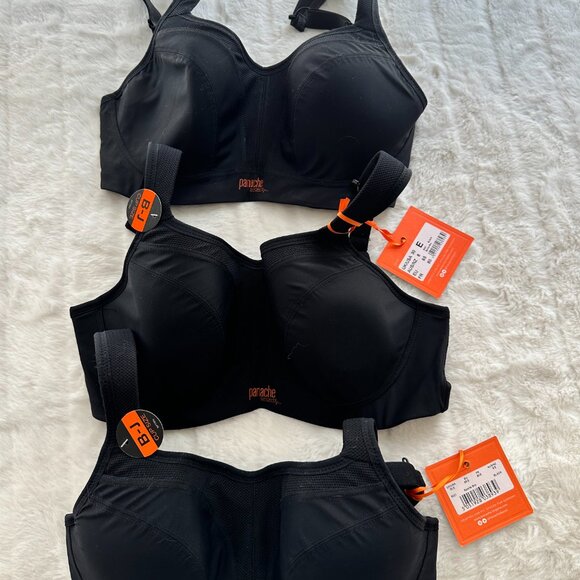 Panache High Impact Black Underwire Sports Bra - 30E - Picture 7 of 8